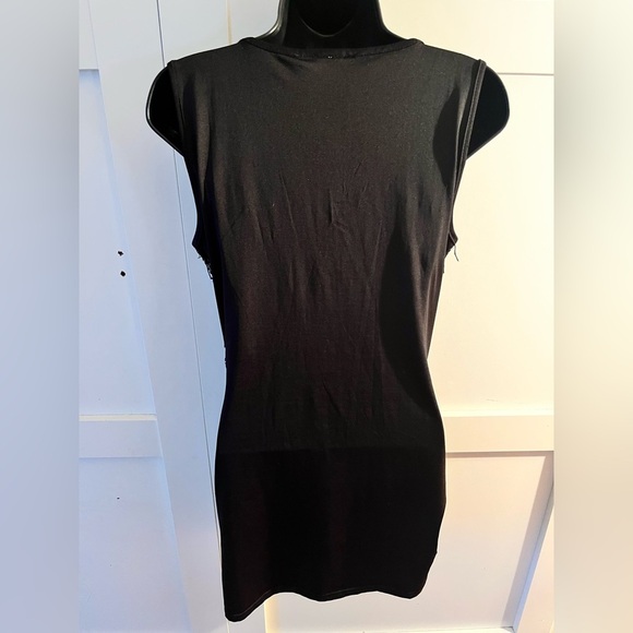 Black Sequin Fringe dress vintage Gatsby dress fringe sequence stampede western - Picture 9 of 11